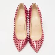 Pre-owned Leather heels Christian Louboutin Pre-owned , Red , Dames