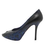 Pre-owned Fabric heels Dior Vintage , Blue , Dames