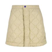 Korte gewatteerde rok Burberry , Beige , Dames