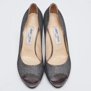 Pre-owned Fabric heels Jimmy Choo Pre-owned , Gray , Dames