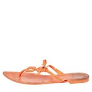 Pre-owned Fabric sandals Dior Vintage , Orange , Dames