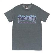 t-shirt man vlam T-shirt Thrasher , Gray , Heren