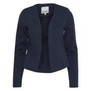 Korte Blazer voor Dames Ichi , Blue , Dames