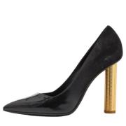 Pre-owned Leather heels Salvatore Ferragamo Pre-owned , Black , Dames