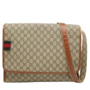 Pre-owned Coated canvas gucci-bags Gucci Vintage , Beige , Dames