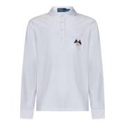 Witte Polo T-shirts en Polos met Voorsluiting Polo Ralph Lauren , Whit...