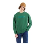Heren Katoenen Sweatshirt Levi's , Green , Heren