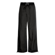Ontspannen zwarte broek met elastische tailleband InWear , Black , Dam...
