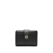 Zwarte Compacte Zakportemonnee Michael Kors , Black , Dames