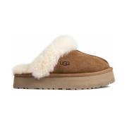 Retro-stijl Bruine Pantoffels UGG , Brown , Dames