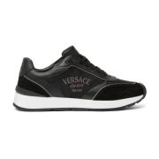 Zwarte Sneakers Versace , Black , Heren