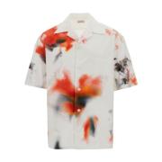 Multicolor Print Bowling Shirt Alexander McQueen , Multicolor , Heren