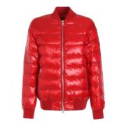 Gewatteerde Bomberjas in Marine Scarlet Woolrich , Red , Dames