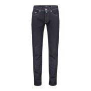 Donkerblauwe Denim Jeans Pierre Cardin , Blue , Heren