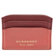 Pre-owned Leather wallets Burberry Vintage , Red , Dames