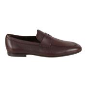 Platte Leren Moccasinschoenen Tod's , Brown , Heren