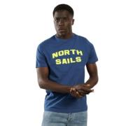 Biologisch katoenen T-shirt met ronde hals en korte mouwen North Sails...