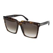 Stijlvolle zonnebril Ft0764 Tom Ford , Brown , Dames