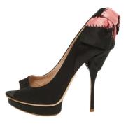 Pre-owned Satin heels Miu Miu Pre-owned , Black , Dames