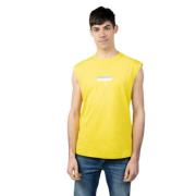 Heren Katoenen T-Shirt Antony Morato , Yellow , Heren