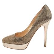 Pre-owned Fabric heels Jimmy Choo Pre-owned , Gray , Dames