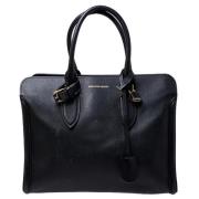Pre-owned Leather totes Alexander McQueen Pre-owned , Black , Dames