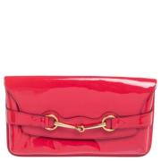 Pre-owned Leather clutches Gucci Vintage , Pink , Dames