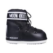 Icon Lage Nylon Laarzen Moon Boot , Black , Dames