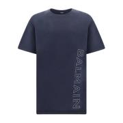 Reflect Katoenen T-Shirt Balmain , Blue , Heren