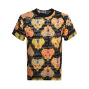 Zwart Heart Couture T-shirt Versace Jeans Couture , Multicolor , Heren