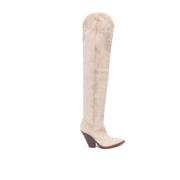 Beige Suède Texaanse Laarzen Sonora , Beige , Dames