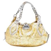 Pre-owned Leather handbags Versace Pre-owned , Yellow , Dames