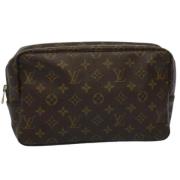 Pre-owned Canvas clutches Louis Vuitton Vintage , Brown , Dames