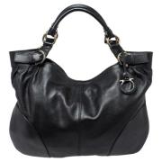 Pre-owned Leather totes Salvatore Ferragamo Pre-owned , Black , Dames