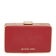 Pre-owned Leather clutches Michael Kors Pre-owned , Red , Dames