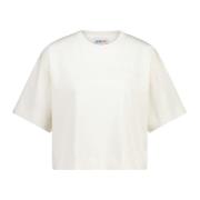 Cropped Cotton T-Shirt Autry , White , Dames