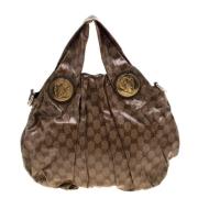 Pre-owned Coated canvas handbags Gucci Vintage , Brown , Dames
