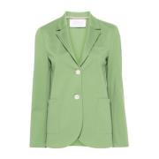 Apple Green Stretch-Jersey Blazer voor dames Harris Wharf London , Gre...