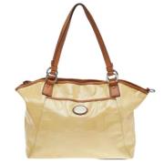 Pre-owned Leather totes Coach Pre-owned , Beige , Dames