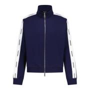 Katoenen Fleece Sportjack Dsquared2 , Blue , Heren