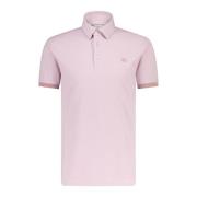 Polo Shirt met Logo Borduursel Etro , Pink , Dames