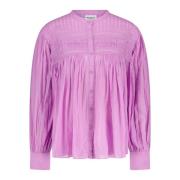 Plalia Blouse met Ballonmouwen Isabel Marant , Pink , Dames