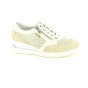 Beige en Goudgeperforeerde SpieZ Schoenen Mephisto , Beige , Dames