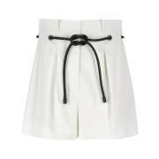 Witte katoenen shorts met riem 3.1 Phillip Lim , White , Dames