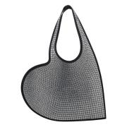 Kristallen Hart Tote Tas Coperni , Gray , Dames