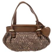 Pre-owned Canvas totes Moschino Pre-Owned , Brown , Dames
