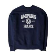 Klassieke Sweatshirt Ami Paris , Blue , Heren