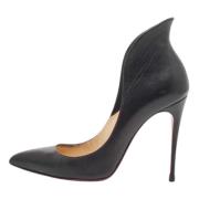 Pre-owned Leather heels Christian Louboutin Pre-owned , Black , Dames