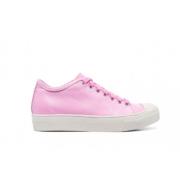 Roze Leren Sneaker Sofie D'hoore , Pink , Dames