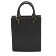 Pre-owned Leather totes Louis Vuitton Vintage , Black , Dames